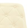 vidaXL Barhocker 2 Stk. Creme Stoff