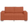 vidaXL Zweisitzer-Sofa Rot Orange 120 cm Cordstoff