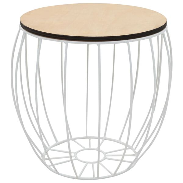 vidaXL 3-tlg. Couchtisch-Set Pappel-Sperrholz Eisen