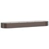 vidaXL Hochbeet Verzinkter Stahl 396x100x36 cm Braun