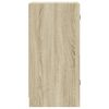vidaXL Beistellschrank mit Glast&uuml;ren Sonoma-Eiche 35x37x75,5 cm