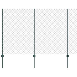 vidaXL Kettenzaun mit Pfosten 10 x 1,6 m (B x H)