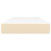 vidaXL Taschenfederkernmatratze Creme 90x190x20 cm Stoff