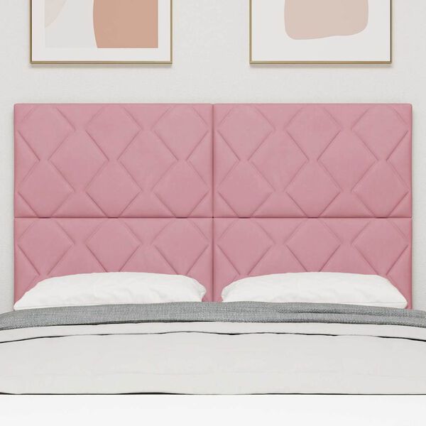 vidaXL Kopfteil Rosa 160 cm Samt