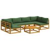 vidaXL Sofa-Set 7 stk. Natur Massivholz Akazie