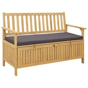 vidaXL Sitzbank mit Stauraum mit Kissen mit Speicher mit T&uuml;r