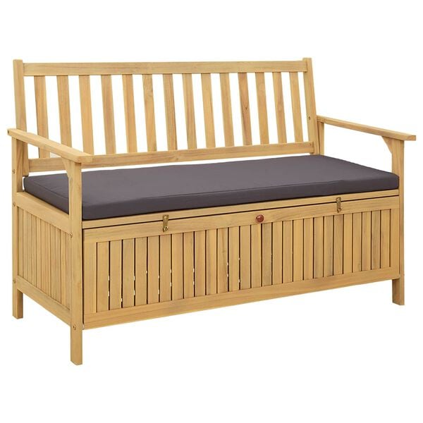 vidaXL Sitzbank mit Stauraum mit Kissen mit Speicher mit T&uuml;r
