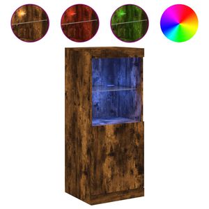 vidaXL Sideboard mit LED-Leuchten R&auml;uchereiche 41x37x100 cm