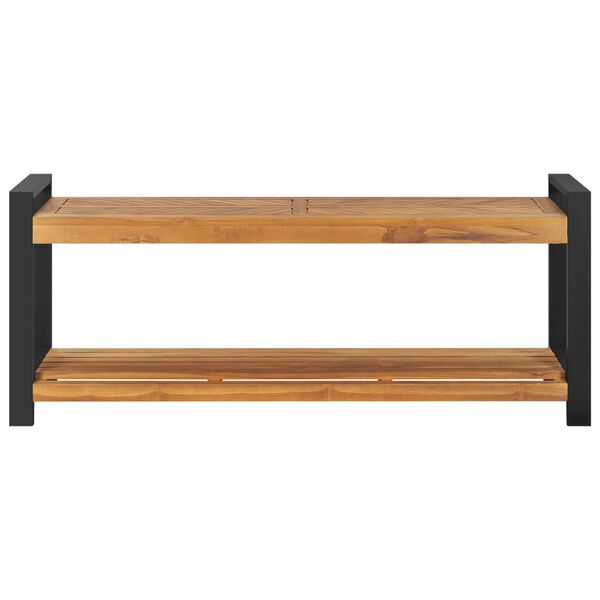 vidaXL Sitzbank 120 cm Massivholz Teak