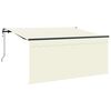 vidaXL Ausziehbare Markise Creme 300 x 200 cm Stoff