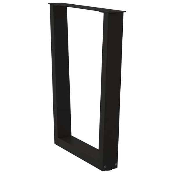 vidaXL Esstisch Beine V-Form 2 Stück Schwarz 70x(72-73,3) cm Stahl