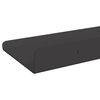vidaXL Schwebendes Regal 2 pcs Schwarz 30 x 9 x 2,5 cm Stahl