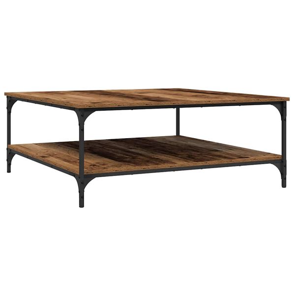 vidaXL Couchtisch Altholz 100 x 100 x 40 cm Holzwerkstoff