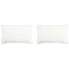 vidaXL Kopfkissen 2 stk. 50 x 75 cm Bambusfaser Wei&szlig;