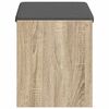 vidaXL Flurbank mit Kissen mit Regal Sonoma-Eiche 63 x 38 x 45 cm