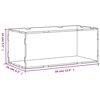 vidaXL Displaybox Transparent 34x16x14 cm Acryl