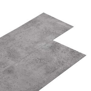 vidaXL Selbstklebende PVC-Bodenplanken Zementbraun 30,5 x 61 cm