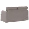 vidaXL Sofa Taupe Gesamtabmessungen: 144 x 80 x 85 cm (B x T x H) Samt