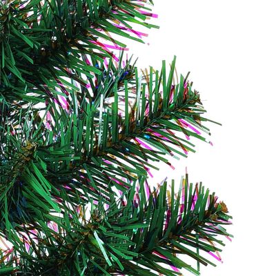 vidaXL Künstlicher Weihnachtsbaum Schillernde Spitzen Grün 120 cm PVC