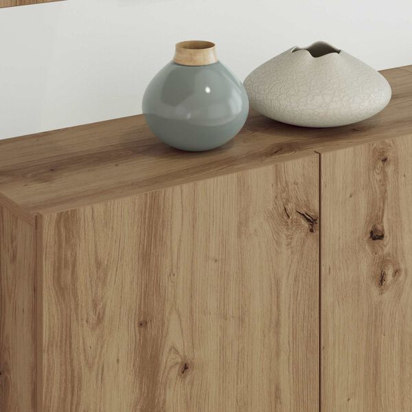 vidaXL TV-Wandm&ouml;bel Wandmontiert 5 pcs Artisan-Eiche Holzwerkstoff