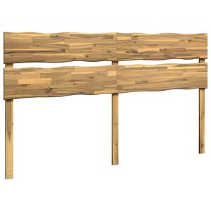 vidaXL Kopfteil mit Live Edge ROSTOCK Wei&szlig; 180 cm Massivholz Akazie