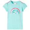 Kinder-T-Shirt Helles Minzgr&uuml;n 116