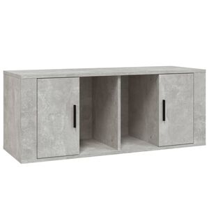 vidaXL TV-Schrank Betongrau 100x35x40 cm Holzwerkstoff