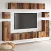 vidaXL TV-Einheiten Wandmontiert 4 pcs Altholz Holzwerkstoff