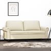 vidaXL 2-Sitzer-Sofa Creme 140 cm Kunstleder