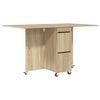 vidaXL Esstisch 140 x 80 x 77 cm Holzwerkstoff Sonoma-Eiche