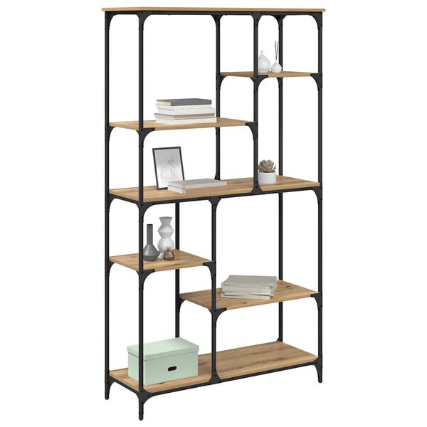 vidaXL B&uuml;cherregal Artisan-Eiche 99 x 35,5 x 176 cm Holzwerkstoff
