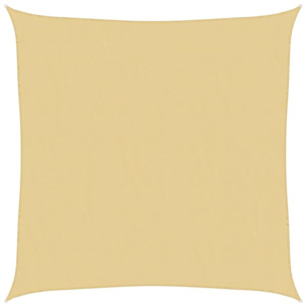 vidaXL Sonnensegel Sandfarbe 3x3 m 100% Polyester Oxford