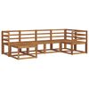 vidaXL Outdoor-Sofagarnitur mit Kissen 6 pcs Natur und Creme