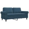 vidaXL 2-Sitzer-Sofa Blau 140 cm Samt