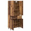 vidaXL Highboard mit Schubladen 2 pcs Altholz Engineered Wood und Glas