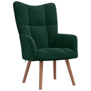 vidaXL Relaxsessel Dunkelgr&uuml;n Samt