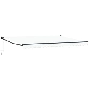 vidaXL Markise Wei&szlig; 450 x 300 x 165 cm Polyester und Metall
