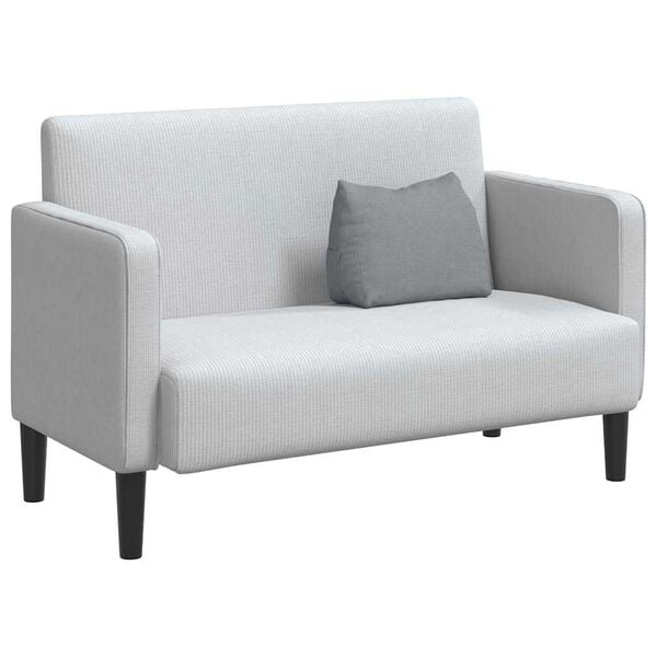 vidaXL R&uuml;ckenkissen Hellgrau 45 x 20 x 35 cm Stoff