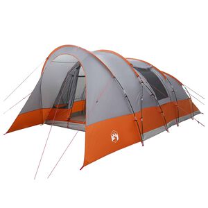 vidaXL Tunnelzelt 560 x 395 x 212 cm Grau und Orange