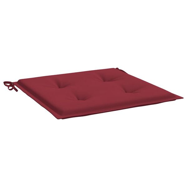 vidaXL Gartenstuhl-Kissen 2 Stk. Weinrot 40x40x3 cm Oxford-Gewebe