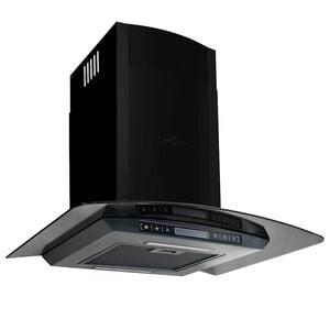 vidaXL Dunstabzugshaube Wandmontage Edelstahl 756 m&sup3;/h 60 cm Schwarz