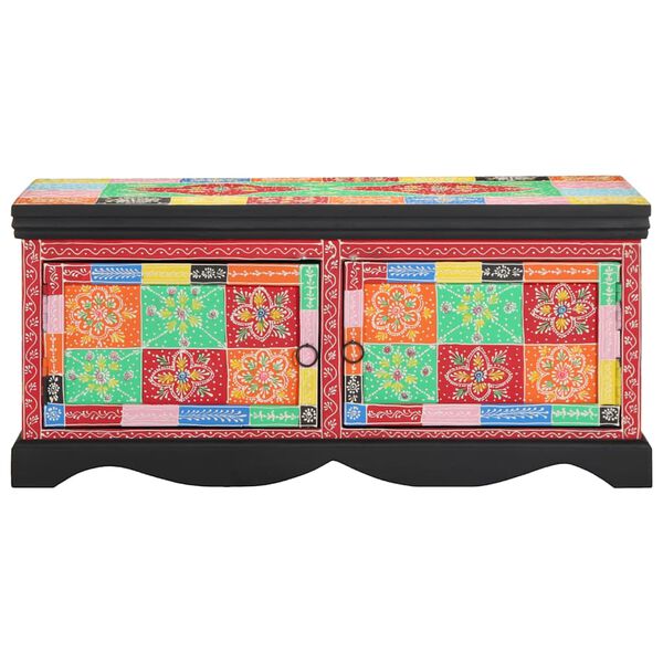 vidaXL Couchtisch Mehrfarbig 90x50x40 cm Massivholz Mango