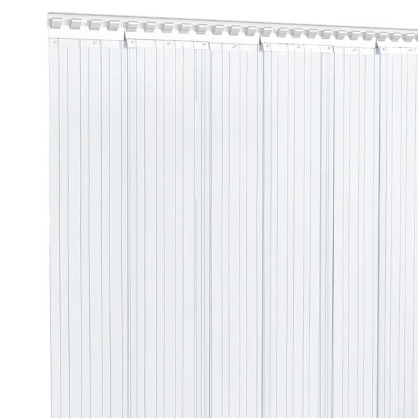 vidaXL T&uuml;rvorhang Transparent 300x2,6 mm 25 m PVC