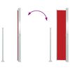 vidaXL Ausziehbare Seitenmarkise 160x500 cm Rot