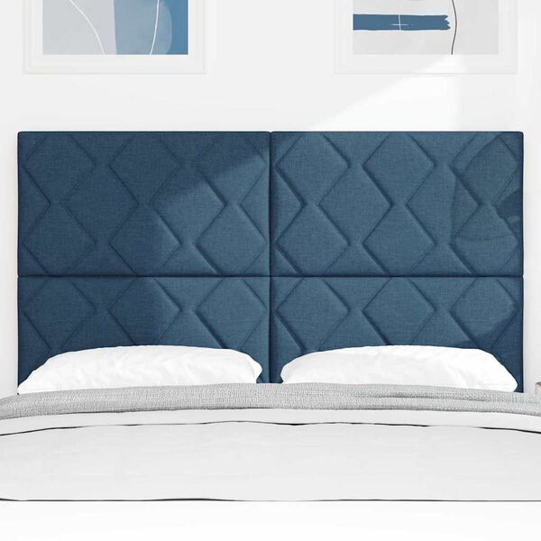 vidaXL Kopfteil mit Kopfteil Blau 160 cm Kunstleder