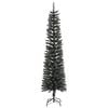 vidaXL Künstlicher Weihnachtsbaum mit Ständer Schlank Grün 210 cm PVC
