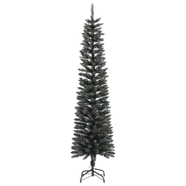 vidaXL Künstlicher Weihnachtsbaum mit Ständer Schlank Grün 210 cm PVC
