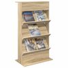 vidaXL Magazinregal Sonoma-Eiche 70 x 41 x 126 cm Holzwerkstoff