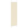 vidaXL Plissee Creme 60x200 cm Stoffbreite 59,4 cm Polyester