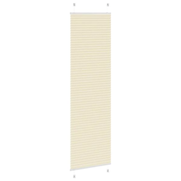 vidaXL Plissee Creme 60x200 cm Stoffbreite 59,4 cm Polyester